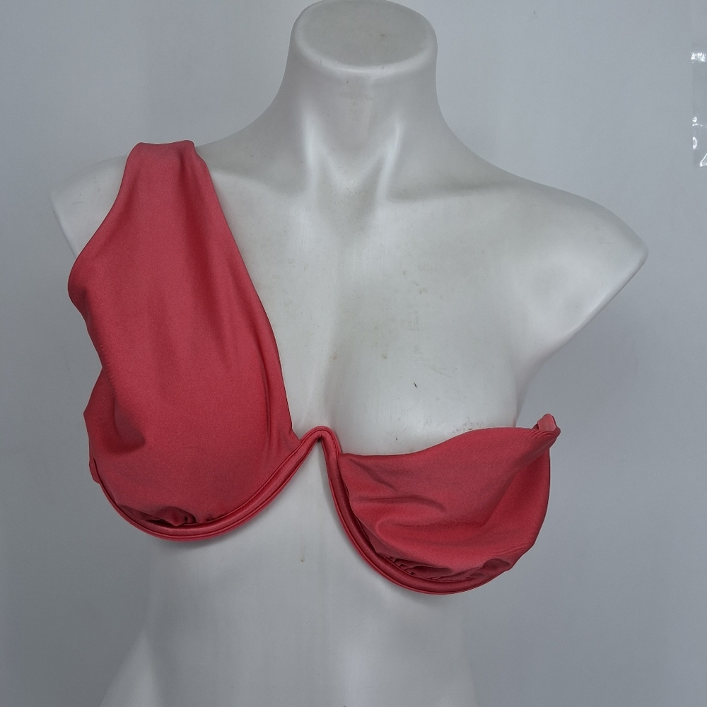 Riot Swim XL Coral Bikini Top